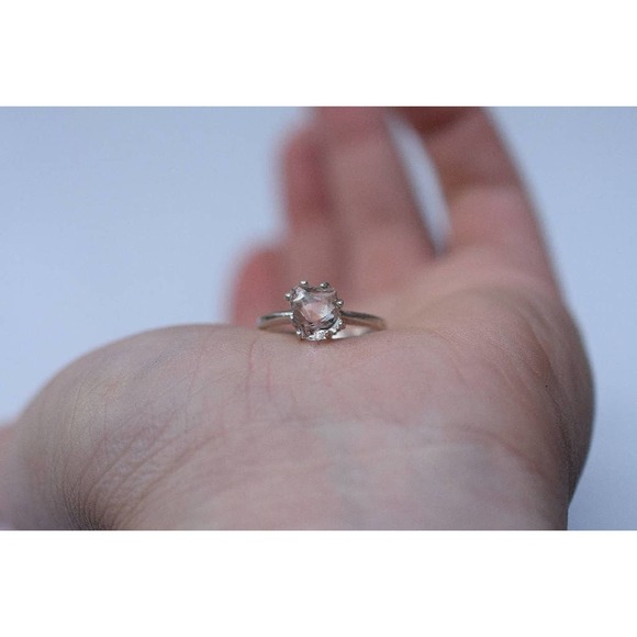 Handmade Engagement Ring Rough Natural Uncut Ring Raw Gemstone Raw Quartz - Picture 1 of 7